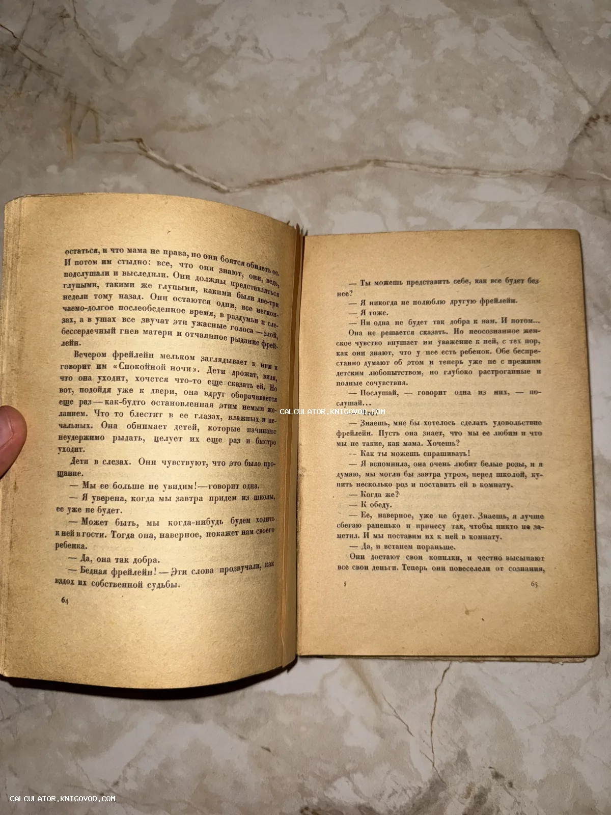 Разворот старой книги с пожелтевшими страницами и напечатанным текстом на русском языке.