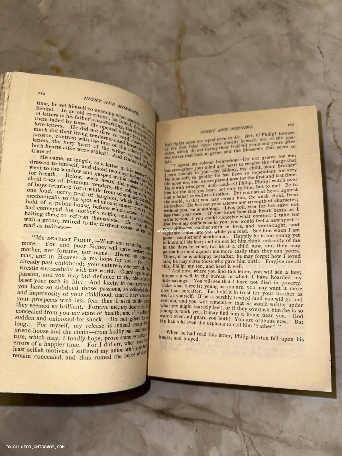 Разворот старинной книги на английском языке с пожелтевшими от времени страницами и классической типографикой.